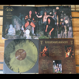 SABBAT Karmagmassacre LP , GOLD BLACK GALAXY [VINYL 12'']